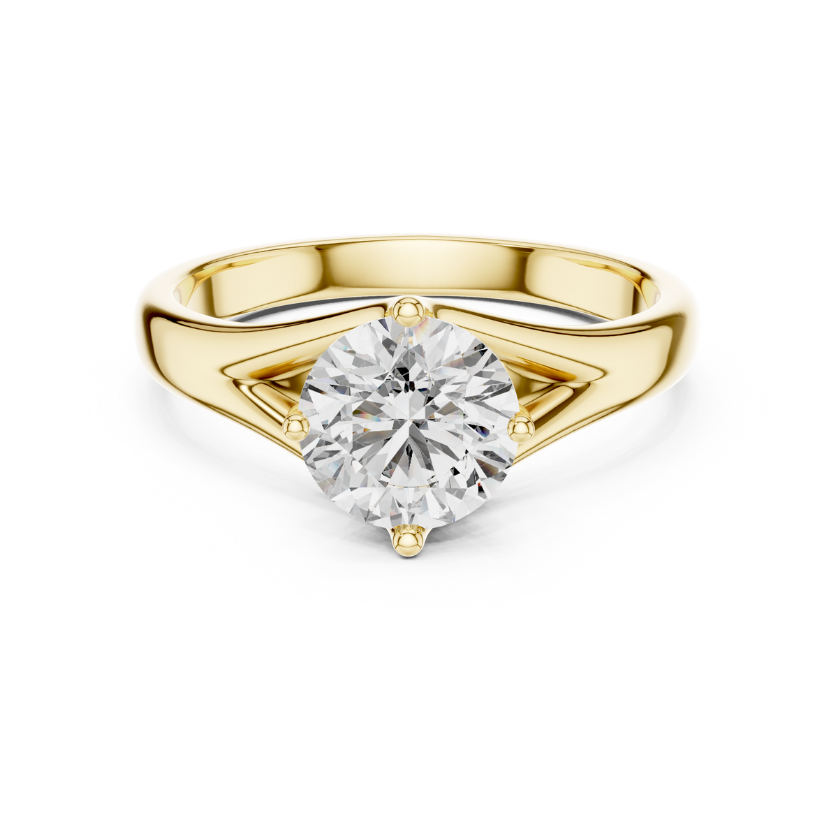 Hélène Cathedral Trellis Solitaire Ring