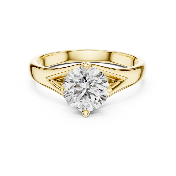 Hélène Cathedral Trellis Solitaire Lab-Grown Diamond Ring
