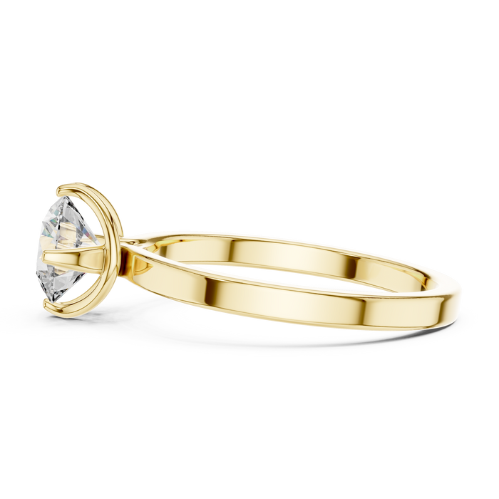 Maren Knife-Edge Slim Solitaire Lab-Grown Diamond Ring