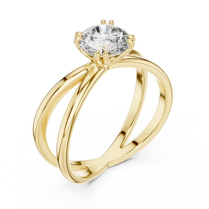 Reine Triple- Solitaire Lab-Grown Diamond Ring