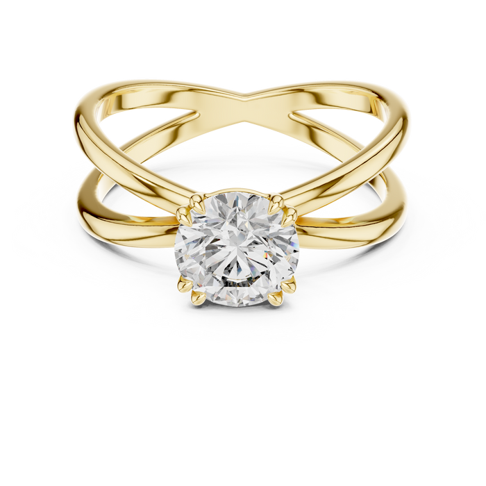 Reine Triple- Solitaire Lab-Grown Diamond Ring