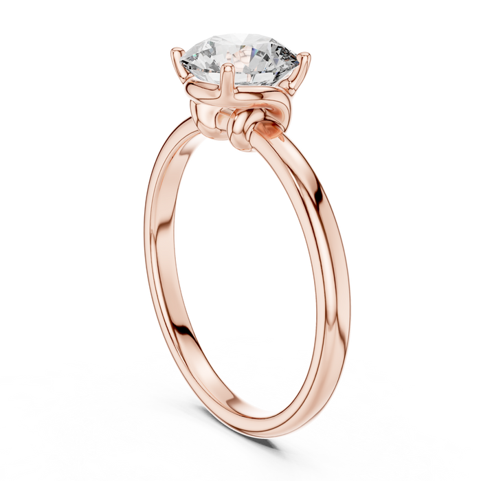 Sabine Hidden-Halo Solitaire Ring