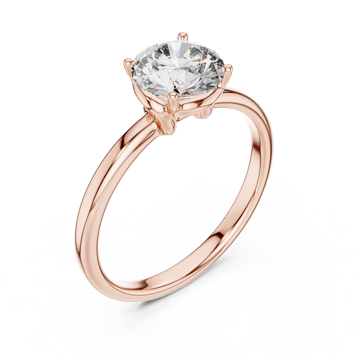 Sabine Hidden-Halo Solitaire Ring