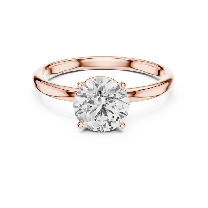 Sabine Hidden-Halo Solitaire Ring