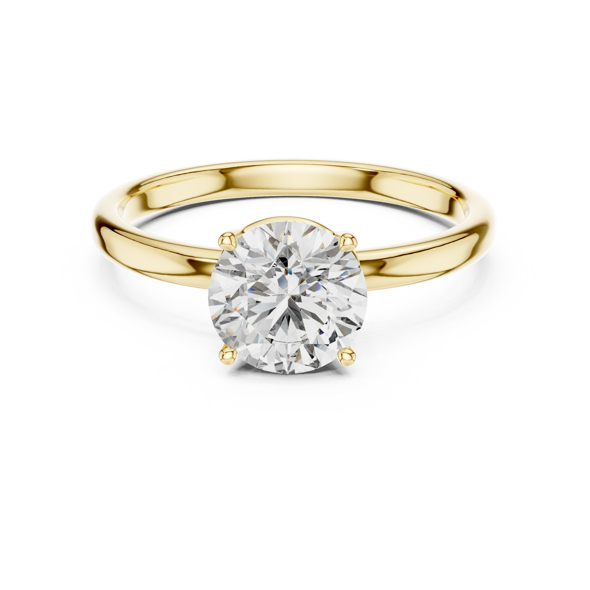 Sabine Hidden-Halo Solitaire Ring