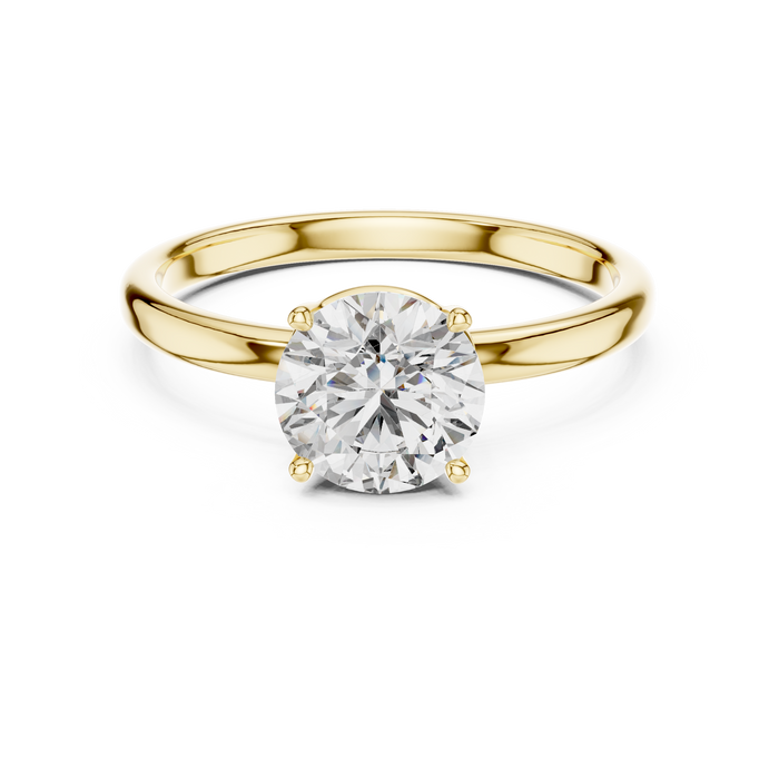 Sabine Hidden-Halo Solitaire Lab-Grown Diamond Ring