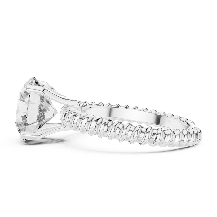 Wren Pave Eternity-Shank Solitaire Band