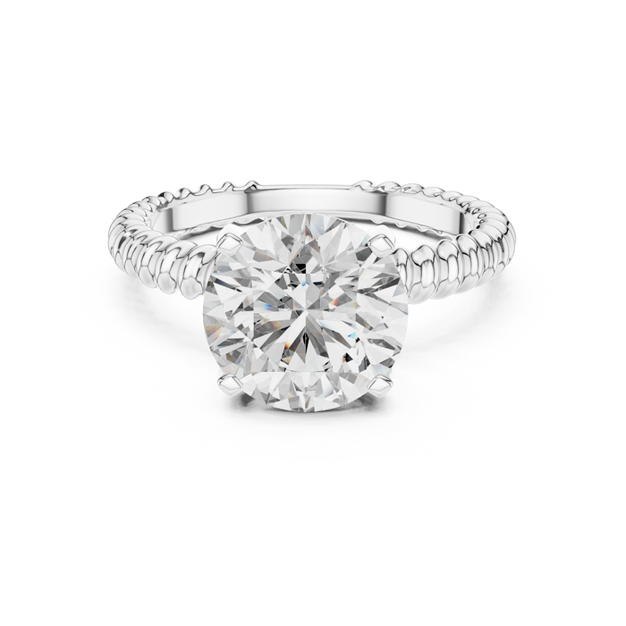 Wren Pave Eternity-Shank Solitaire Band