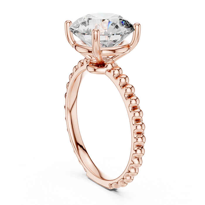 Xanthe Half-Pave Solitaire Ring