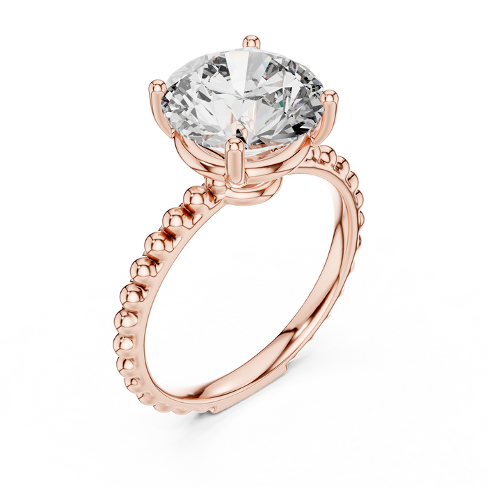 Xanthe Half-Pave Solitaire Ring