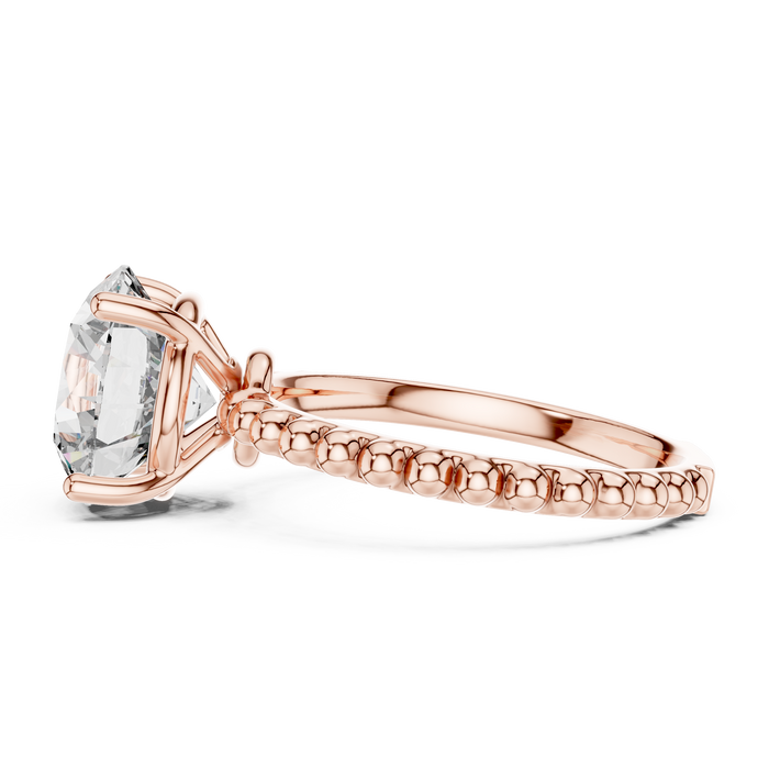 Xanthe Half-Pave Solitaire Ring
