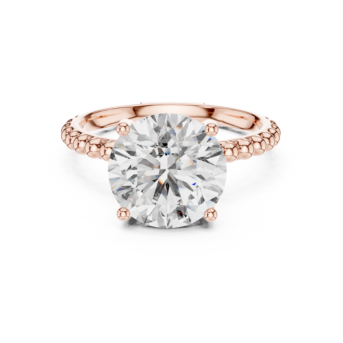 Xanthe Half-Pave Solitaire Ring