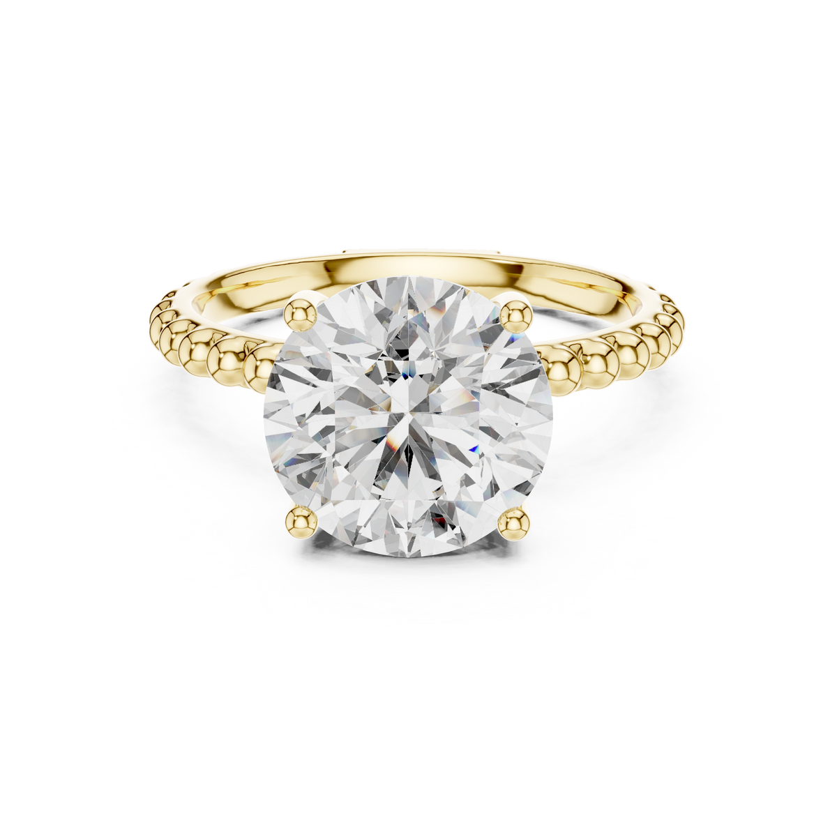 Xanthe Half-Pave Solitaire Ring