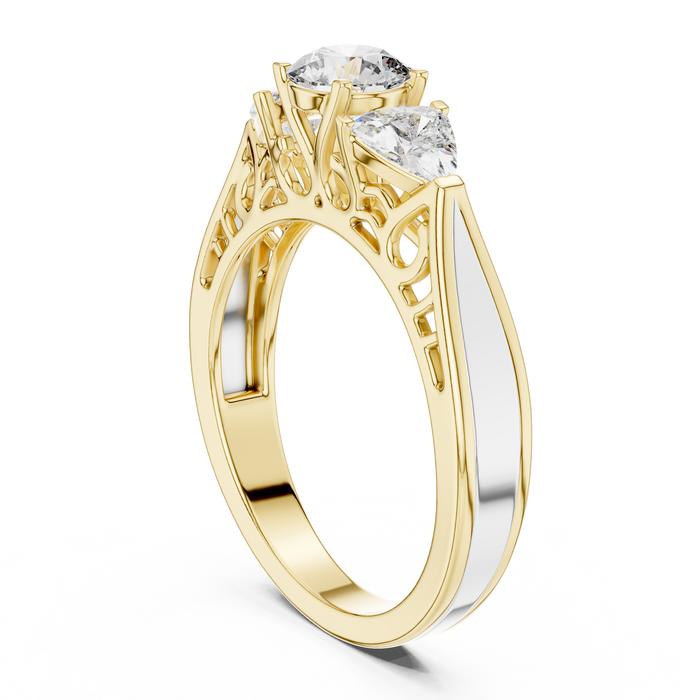 Yara Crossover Twist Solitaire Lab-Grown Diamond Ring