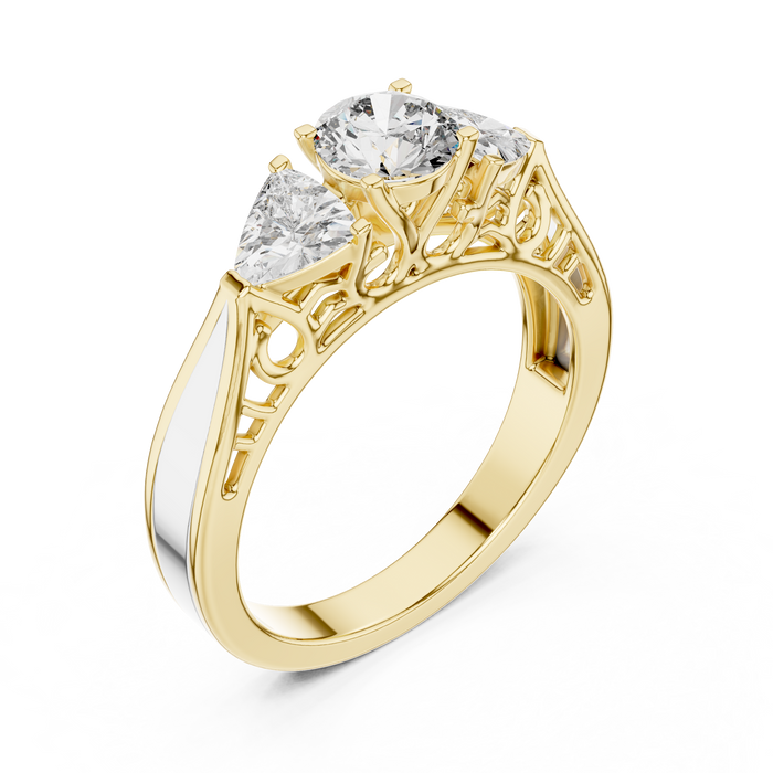 Yara Crossover Twist Solitaire Lab-Grown Diamond Ring
