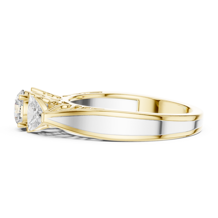 Yara Crossover Twist Solitaire Lab-Grown Diamond Ring