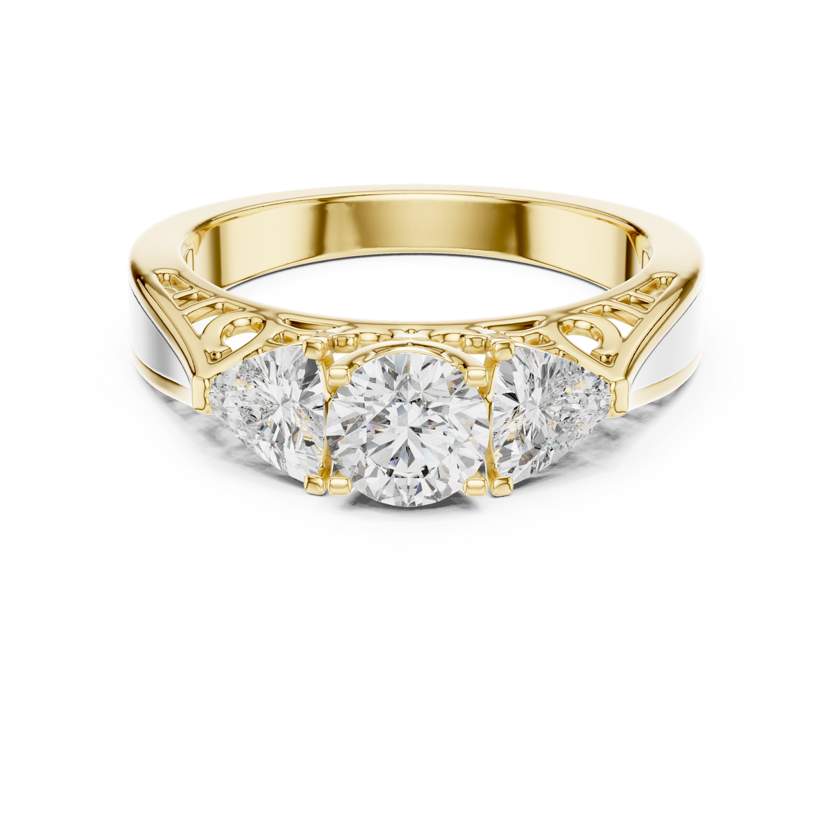 Yara Crossover Twist Solitaire Ring