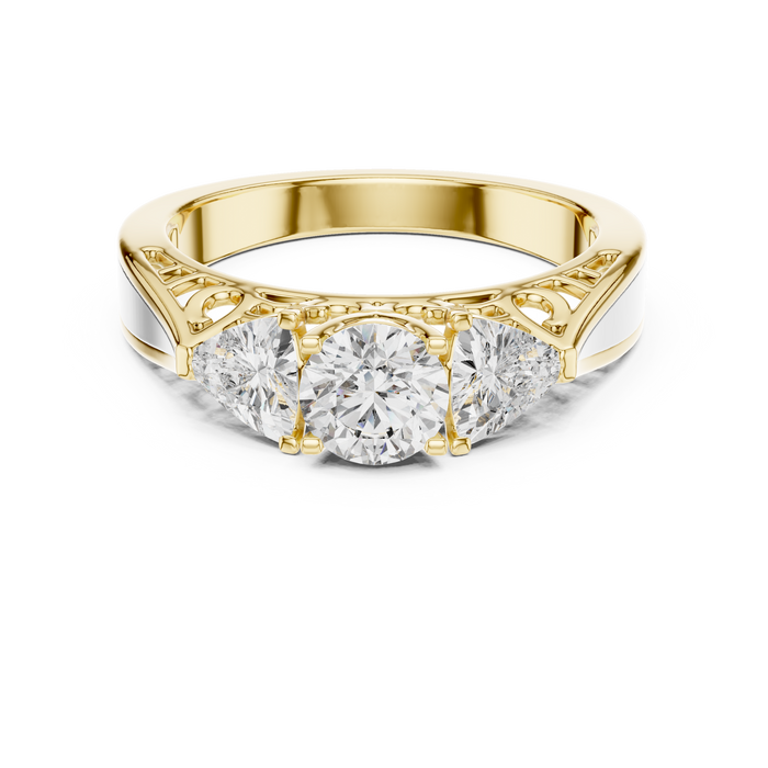 Yara Crossover Twist Solitaire Lab-Grown Diamond Ring