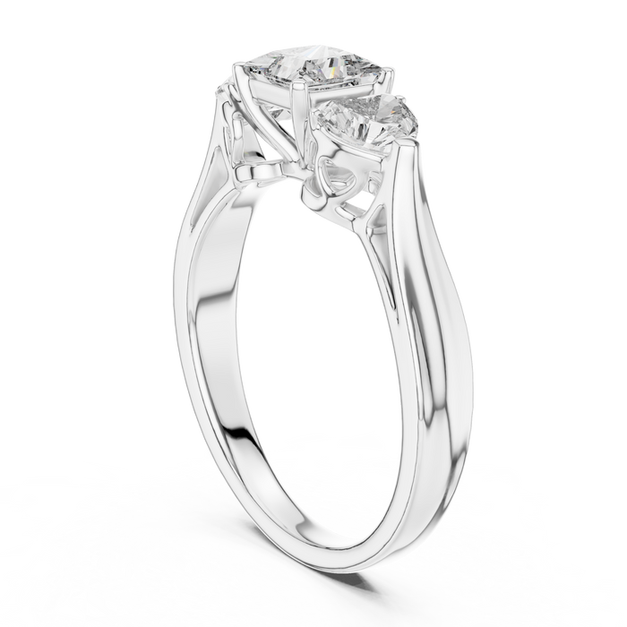 Zara Heart Twist Solitaire Ring