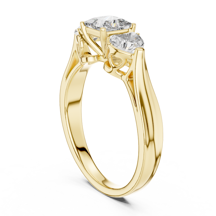 Zara Heart Twist Solitaire Lab-Grown Diamond Ring