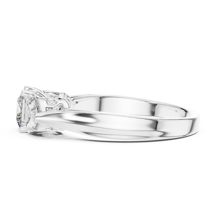 Zara Heart Twist Solitaire Ring