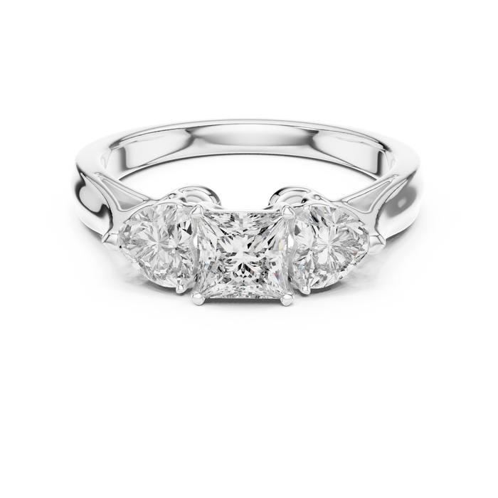 Zara Heart Twist Solitaire Ring