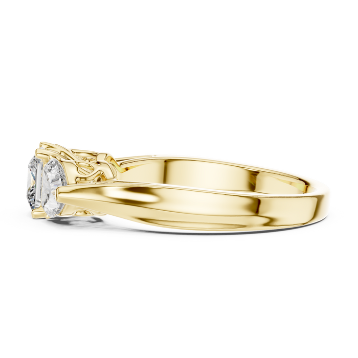 Zara Heart Twist Solitaire Lab-Grown Diamond Ring