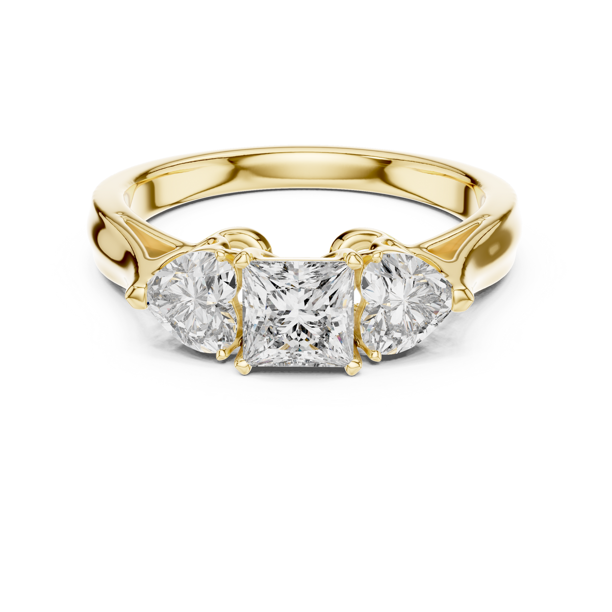 Zara Heart Twist Solitaire Ring