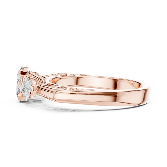 Amélie Three-Stone Accent Ring