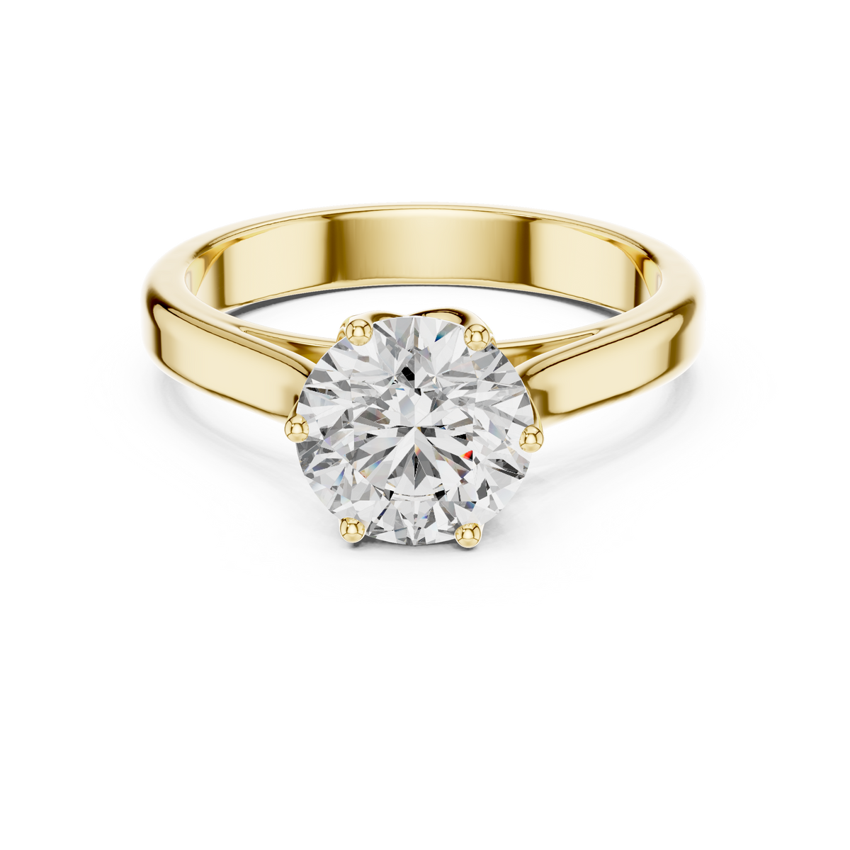 Garance Crossover Twist Solitaire Ring