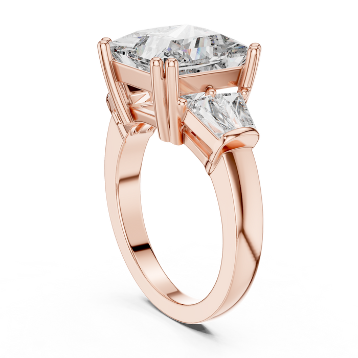 Mathilde Emerald-Cut Three-Stone Ring