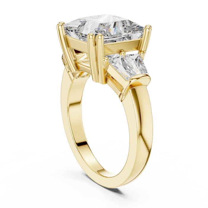 Mathilde Emerald-Cut Three-Stone Lab-Grown Diamond Ring