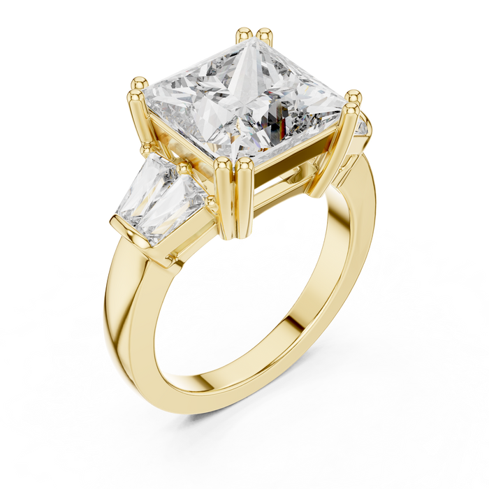 Mathilde Emerald-Cut Three-Stone Lab-Grown Diamond Ring