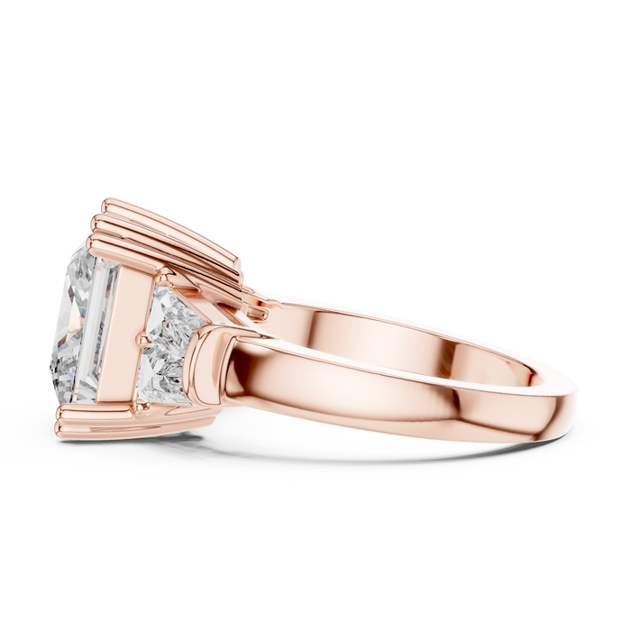 Mathilde Emerald-Cut Three-Stone Ring