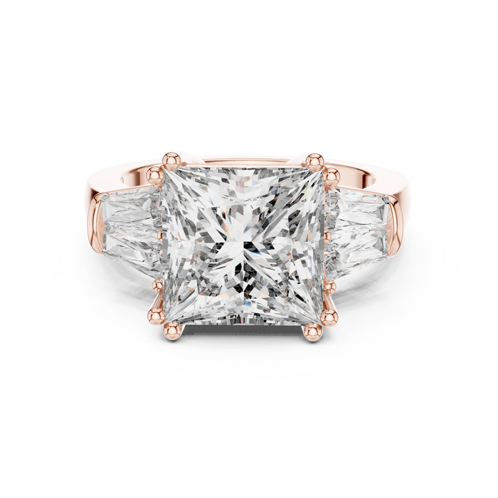Mathilde Emerald-Cut Three-Stone Ring