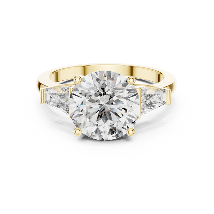Oriane Emerald-Cut Three-Stone Solitaire Lab-Grown Diamond Ring