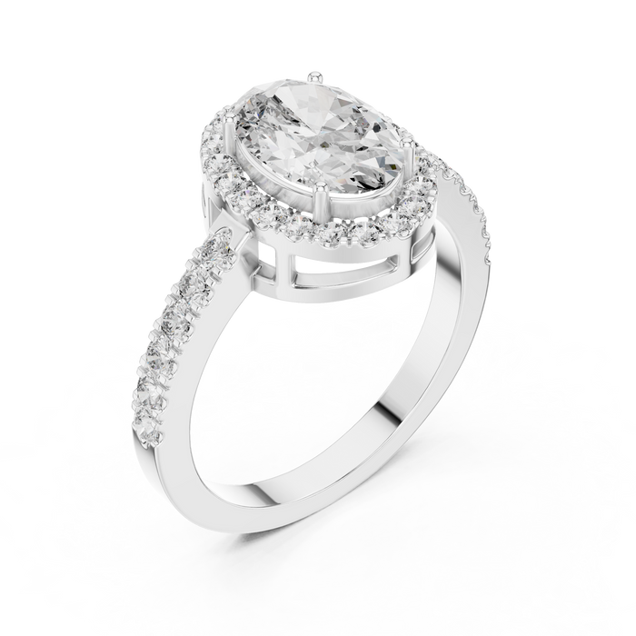 Philippine Cushion Halo Pave Ring