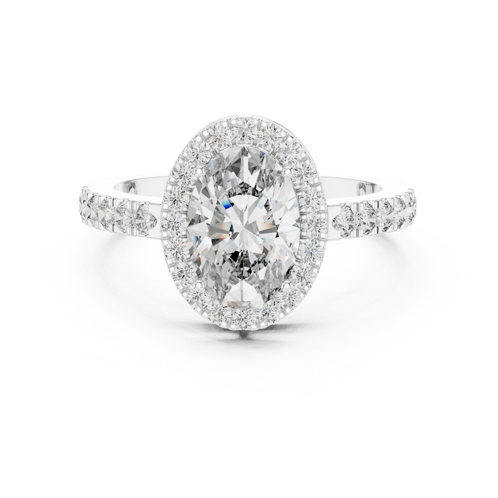 Philippine Cushion Halo Pave Ring