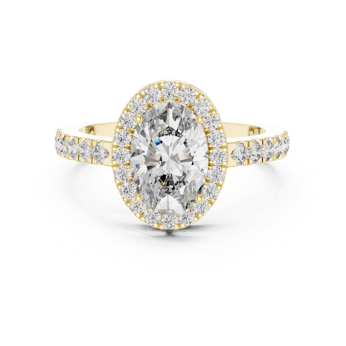Philippine Cushion Halo Pave Ring