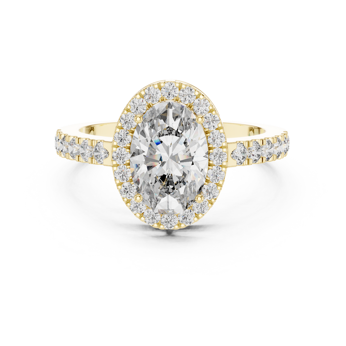 Philippine Cushion Halo Pave Lab-Grown Diamond Ring