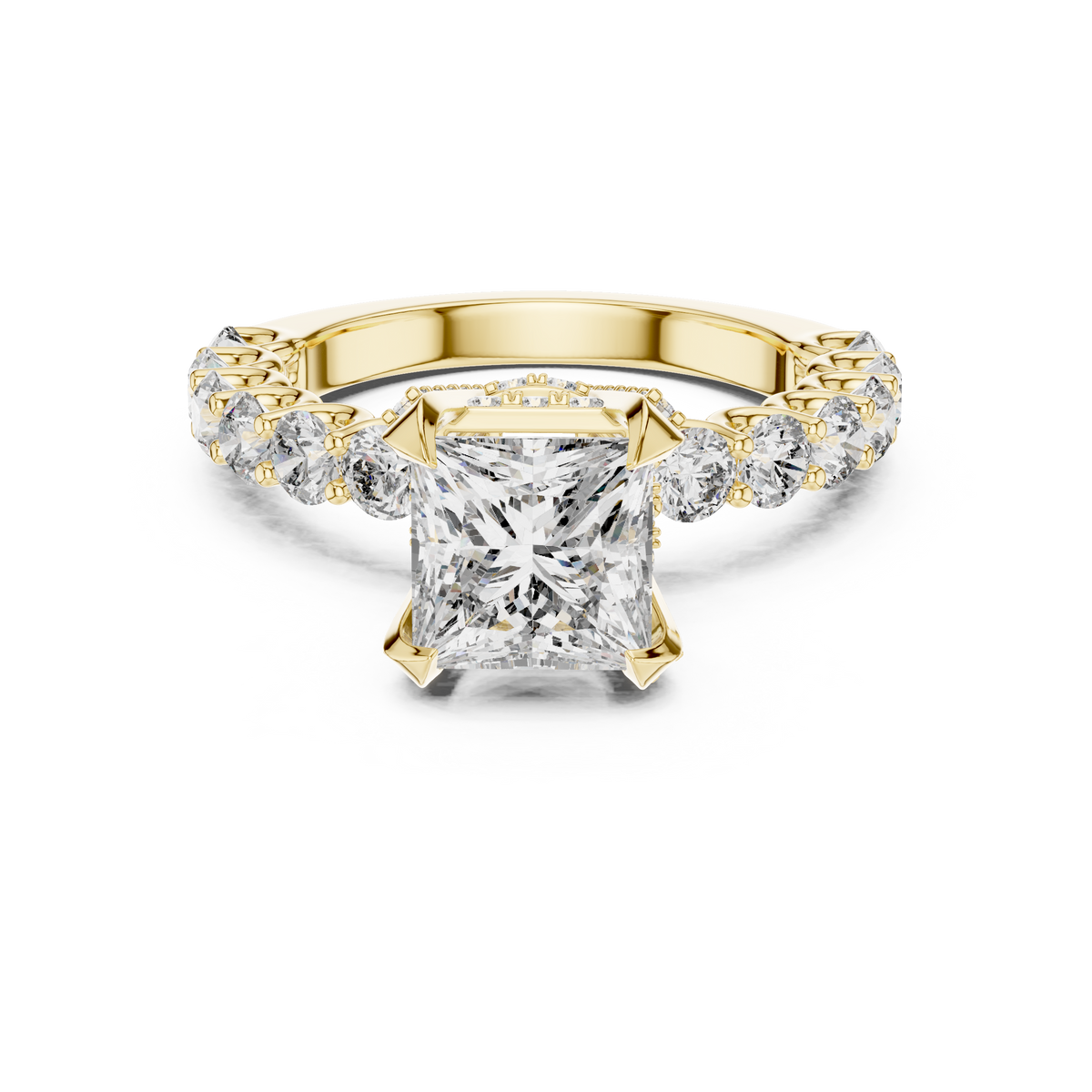 Apolline Halo Braided Split-Shank Ring