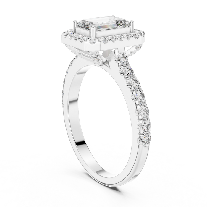 Bérénice Cushion Halo Ring