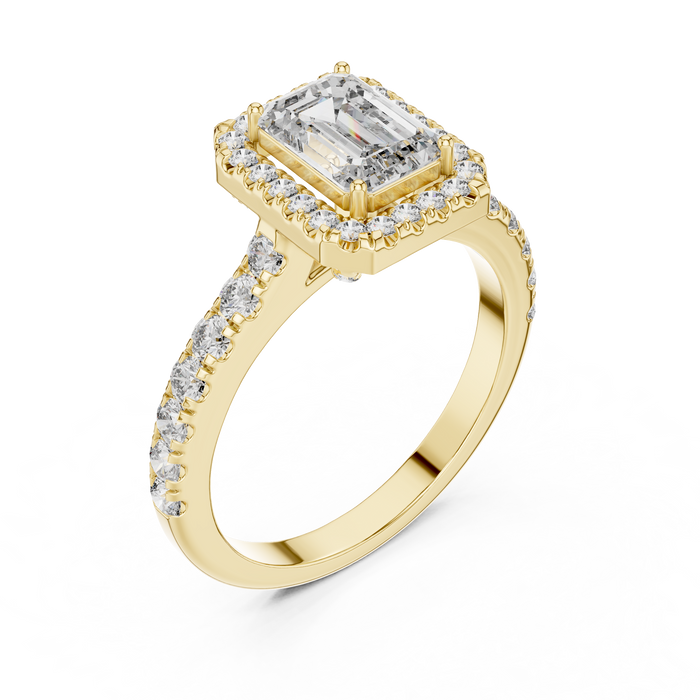 Bérénice Cushion Halo Lab-Grown Diamond Ring