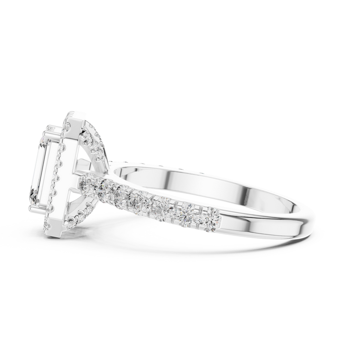 Bérénice Cushion Halo Ring