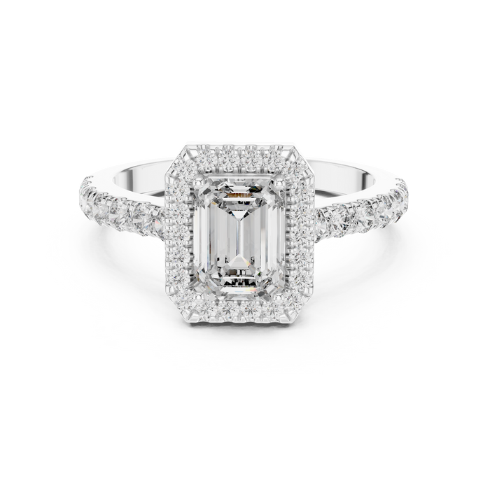 Bérénice Cushion Halo Ring