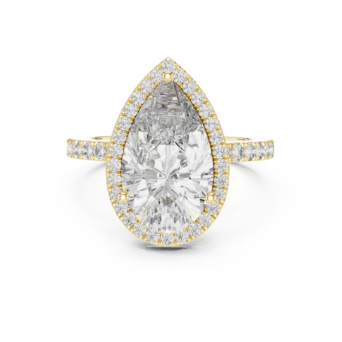 Clémence Pear Halo Lab-Grown Diamond Ring