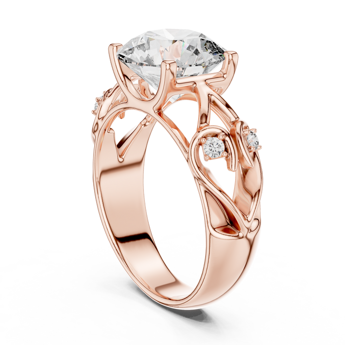 Eugénie Vintage Filigree Solitaire Ring