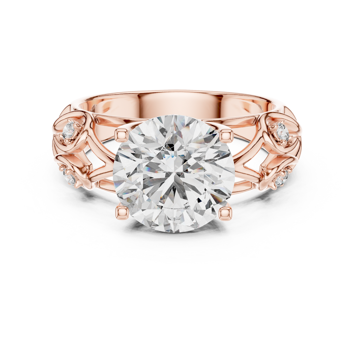 Eugénie Vintage Filigree Solitaire Ring