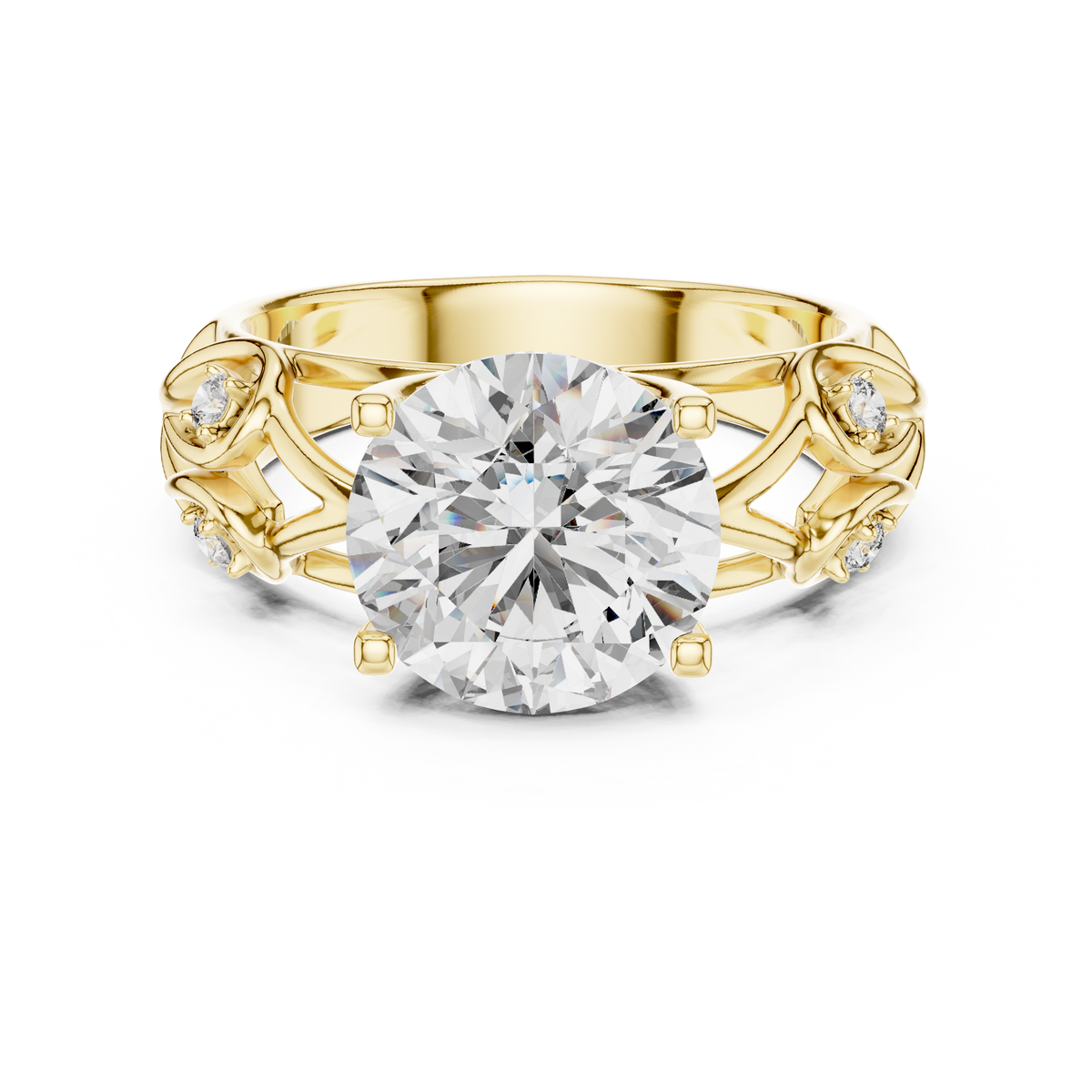 Eugénie Vintage Filigree Solitaire Ring