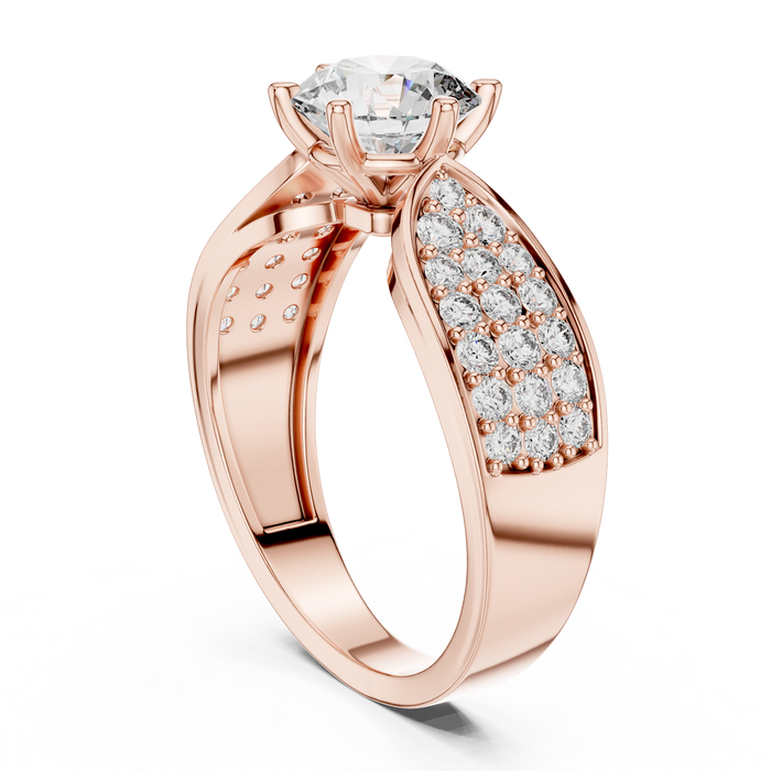 Fantine Wide Pave Dome Ring